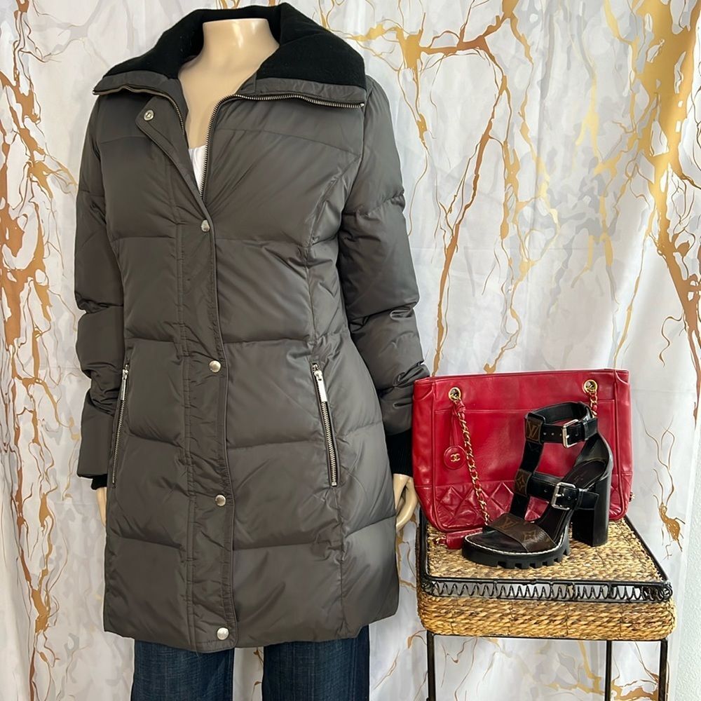 * Michael Kors charcoal quilted coat